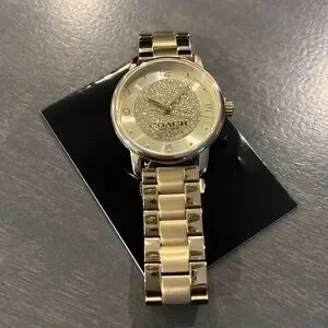 Coach Gold-Tone Watch with Glitter Dial Coach | Accessories | Coach Goldtone Watch With Glitter Dial  main image 3